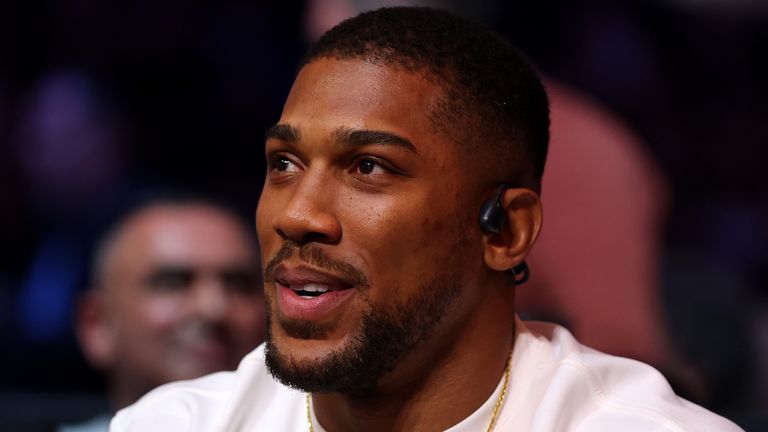Anthony Joshua was ringside at the Deontay Wilder vs Derek Chisora fight