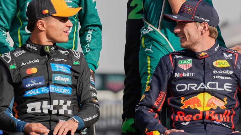 Lando Norris and Max Verstappen