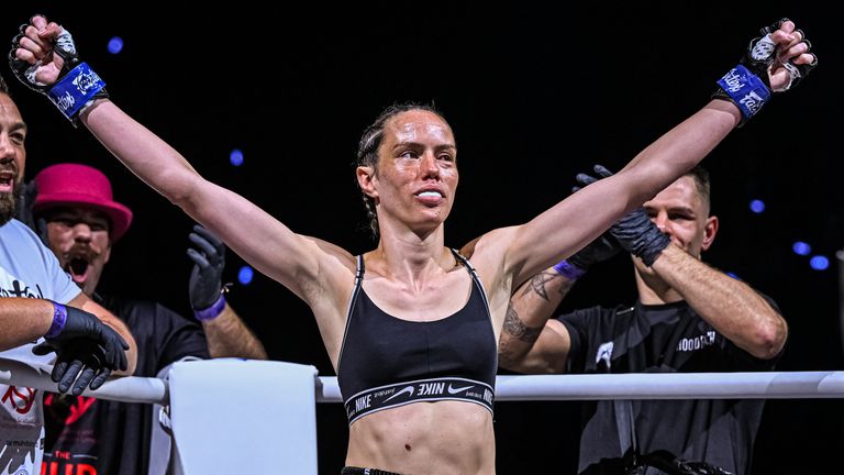 Marie McManamon features on the ONE Championship bill, live on Sky Sports from 2am.
