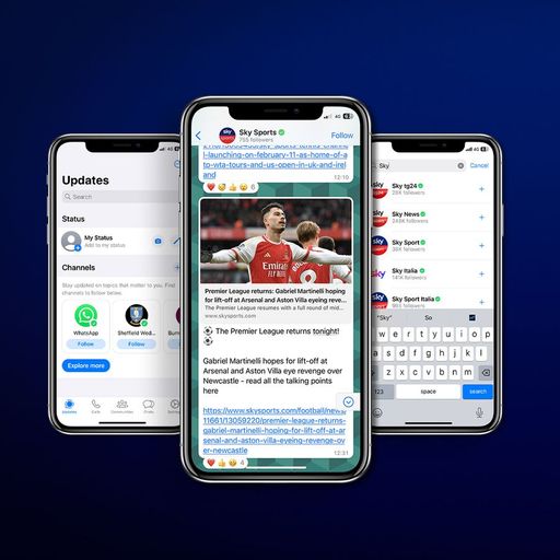 Follow Sky Sports on WhatsApp